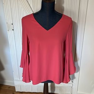 White House Black Market Elsa Drape Back Blouse size 2 NWT